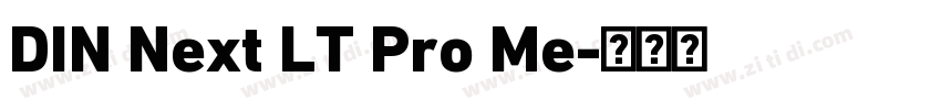 DIN Next LT Pro Me字体转换